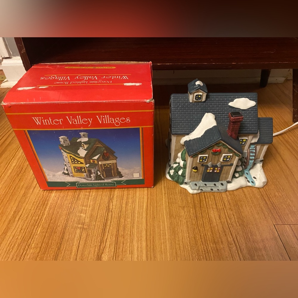 Winter Valley Village Lighted House